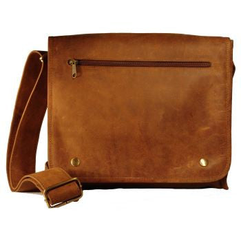 Adrian Klis Leather Messenger Bag 2471