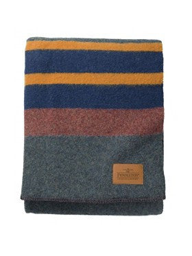 Pendleton ZA160-52552 Yakima Twin Camping Blanket - Lake