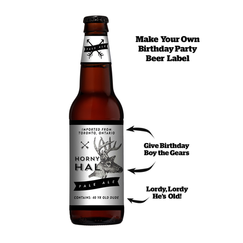 Custom Beer Label Graphic - Personalize the Text!