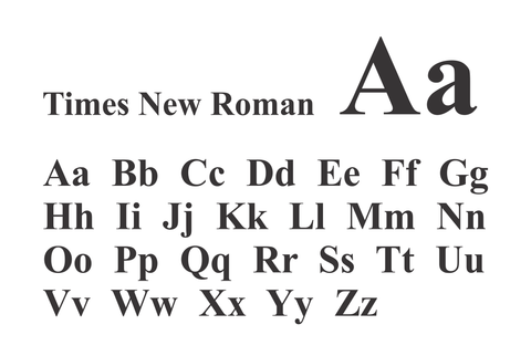 Times New Roman