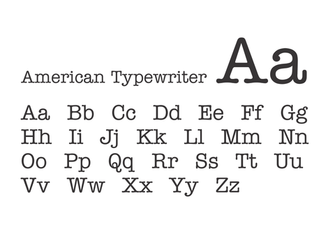 American Typewriter