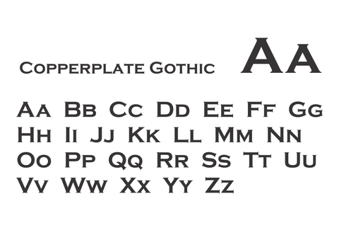 Copperplate Gothic