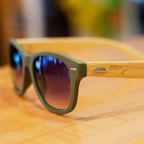 Bamboo Sunglasses with Laser Engraving