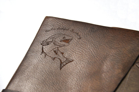 Laser Engraved Fishing Log Book