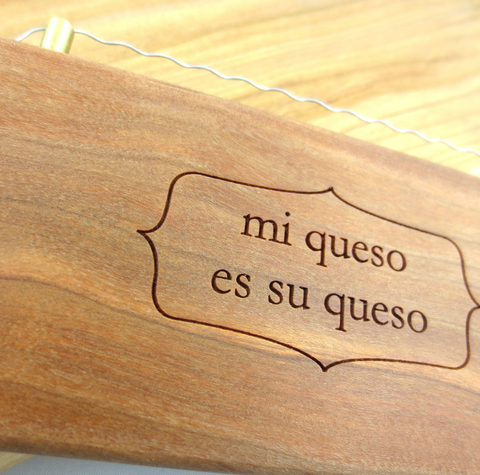 Cheese Slicer with Laser Engraved Message