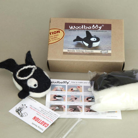 Needle Felting Orca Whale Kit