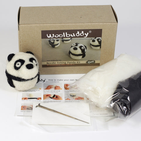 Needle Felting Panda Kit