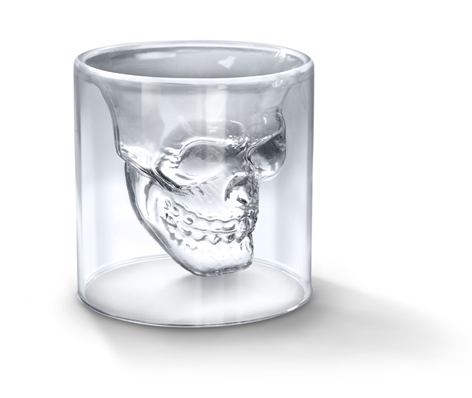 Doomed Skull Shot Glass
