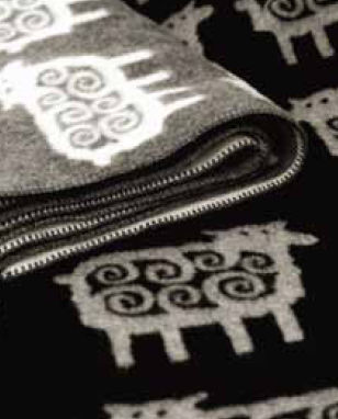 Klippan Sheep Wool Blanket - Black