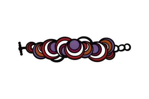 Batucada Dancing Circles Multicolour Bracelet