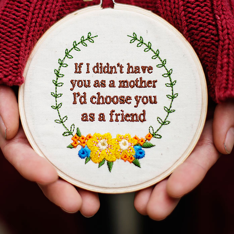 Mother's Day Embroidered Ornament