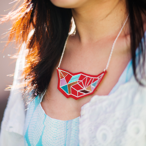 Embroidered Necklace