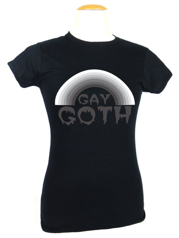 Who Needs Rainbows? Gay Goth T-shirt - Women's