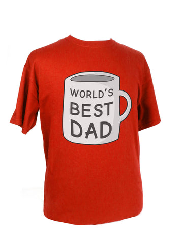 Father's Day Worlds Best Dad Mug on a T-shirt!