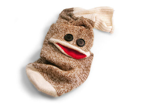 Wine Sock Monkey Bottle Caddy